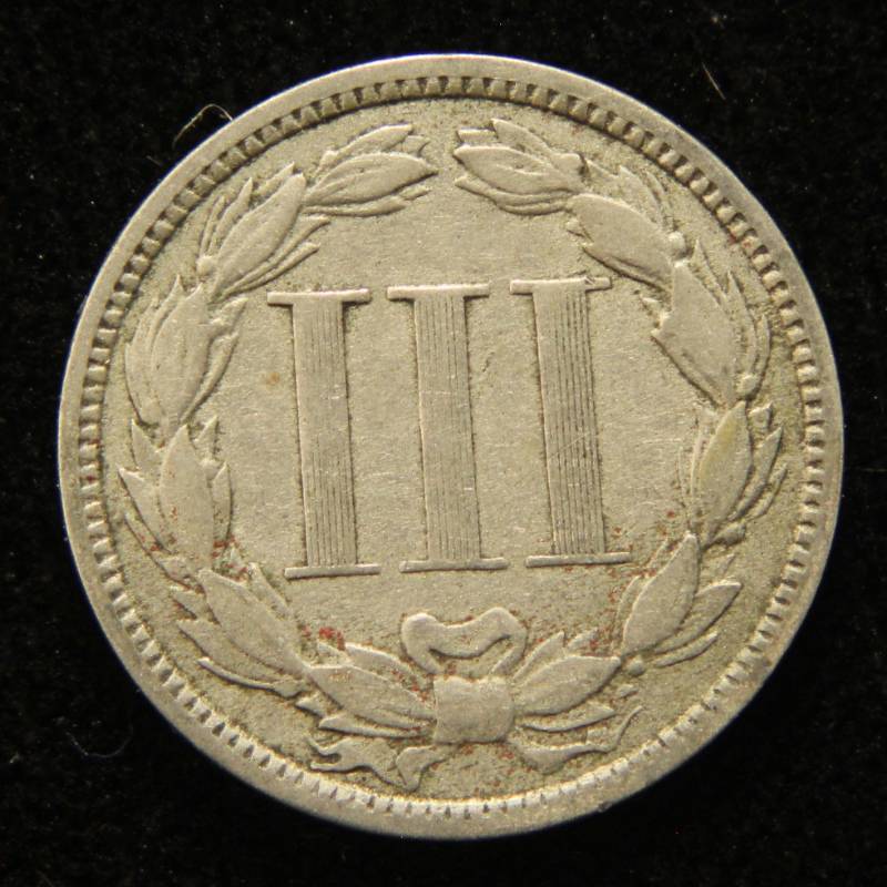 1873 US THREE CENT NICKEL