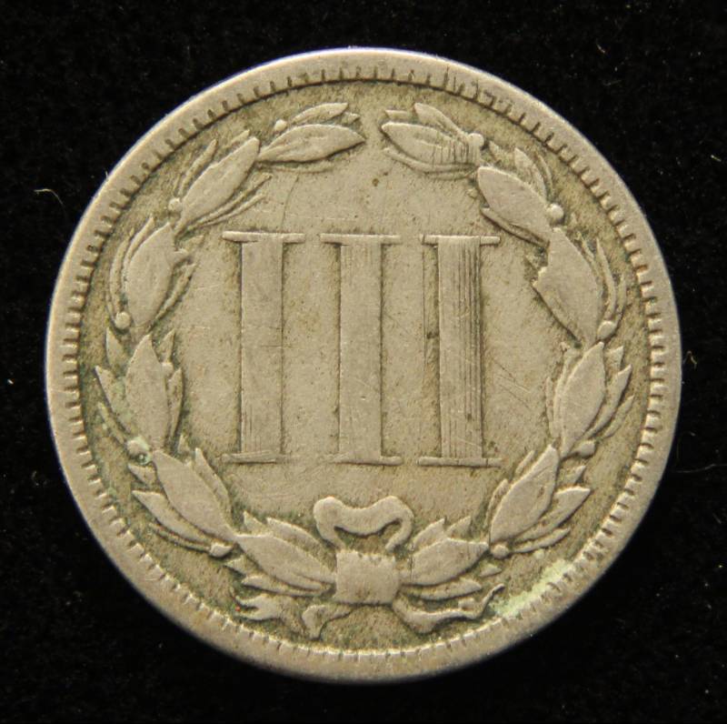 1874 US THREE CENT NICKEL