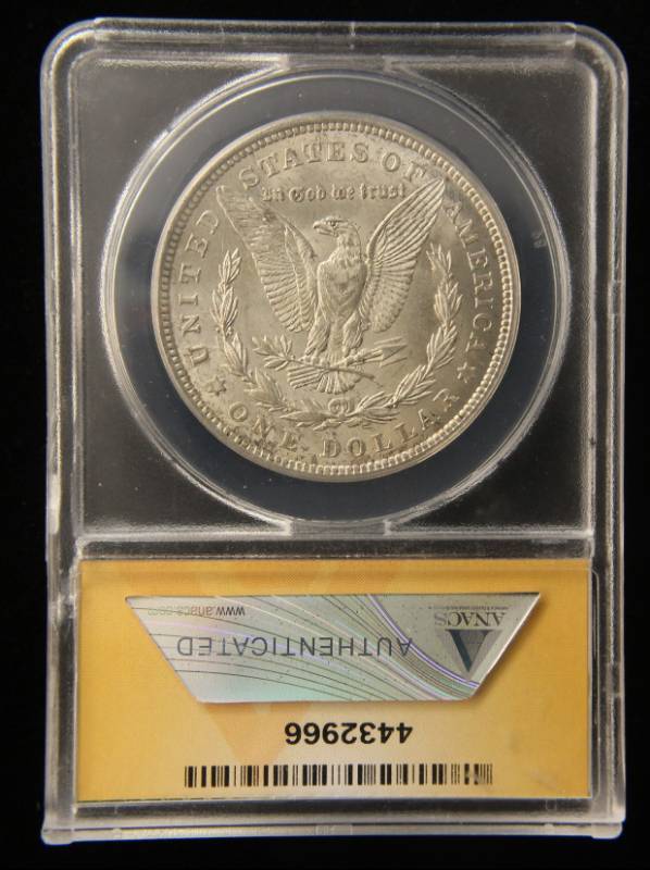 1921 MORGAN SILVER DOLLAR MS65 ANACS