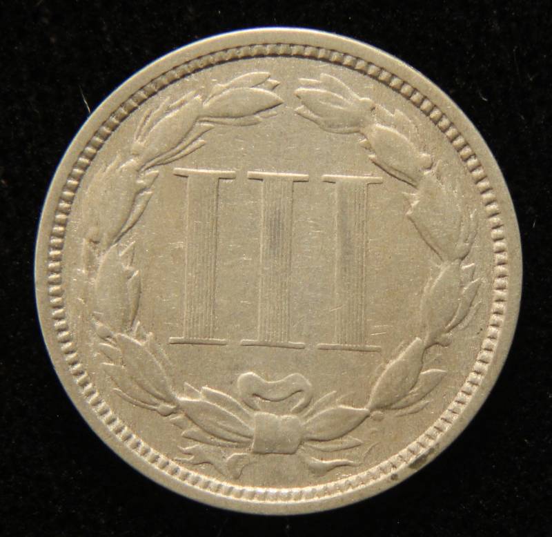 1875 US THREE CENT NICKEL