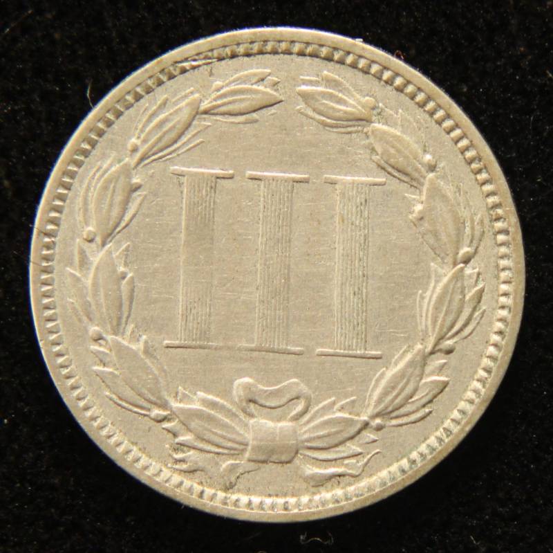 1876 US THREE CENT NICKEL