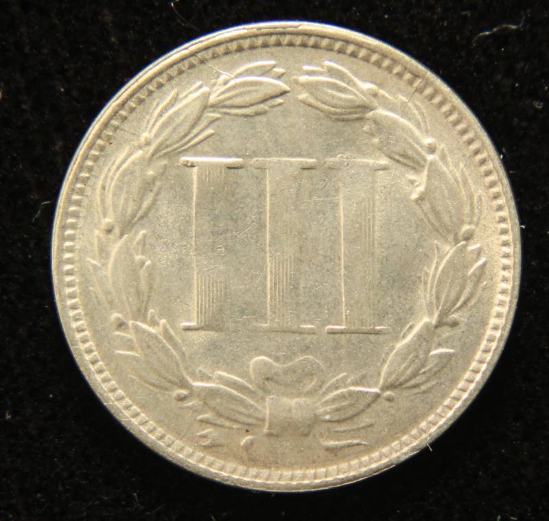 1877 US THREE CENT NICKEL