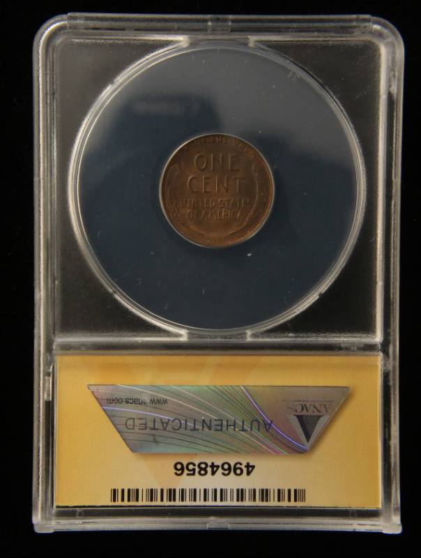 1936-D US WHEAT CENT MS64RB ANACS