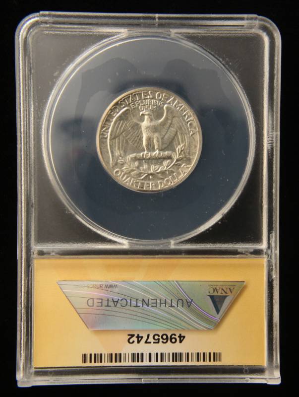 1944-D WASHINGTON QUARTER MS64 ANACS