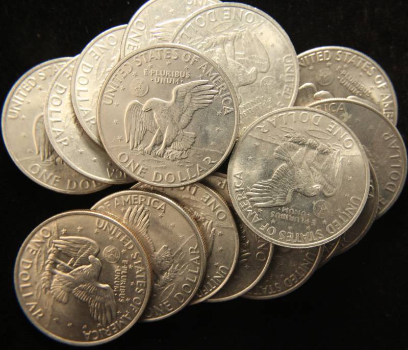 GROUP OF 17 EISENHOWER DOLLARS