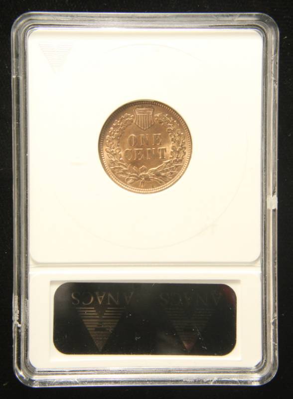 1908 INDIAN HEAD CENT MS65RB ANACS