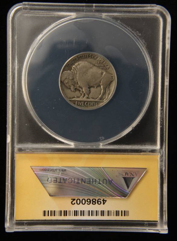 1918-S BUFFALO NICKEL F12 ANACS BETTER DATE COIN