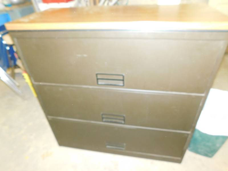 Three Drawer Steel Case Latteral File Cabinet
