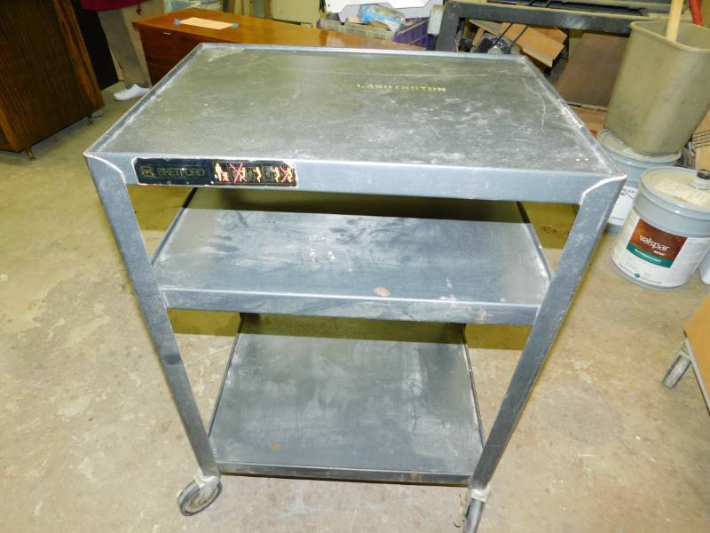 Three Shelf Cart On Casters
