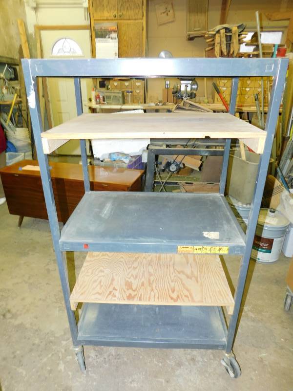 Five Shelf Cart On Casters