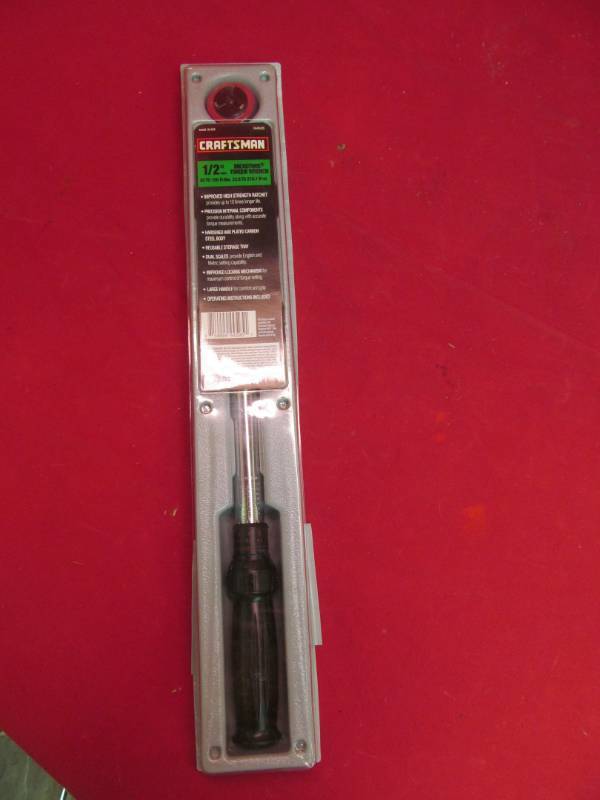 lot 86 image: craftsman torque wrench