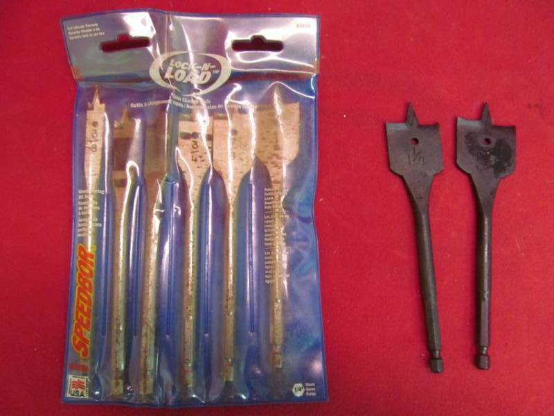lot 113 image: wood boring drill bits
