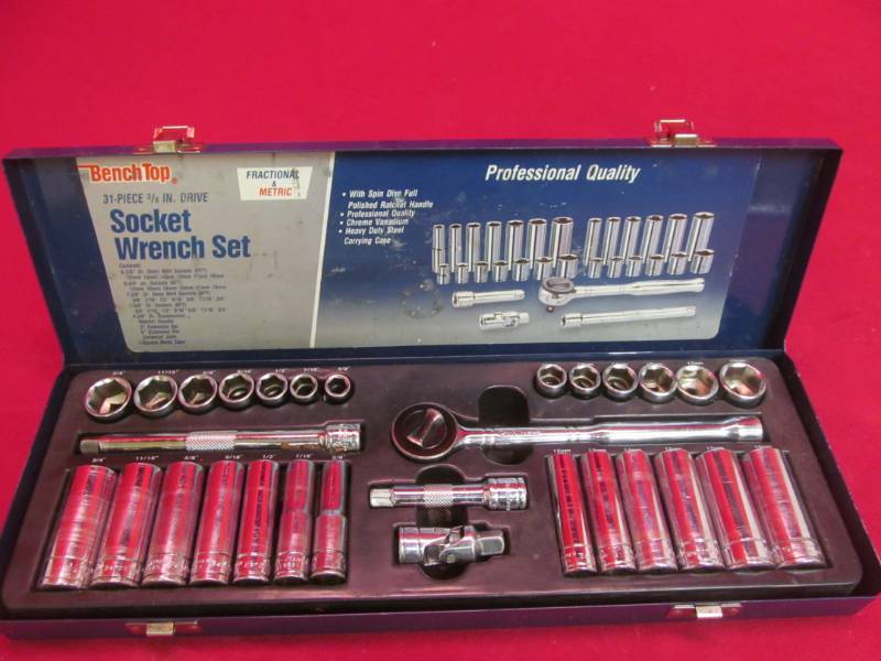 lot 119 image: Bench top socket set