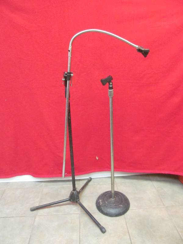 lot 144 image: vintage microphone stands