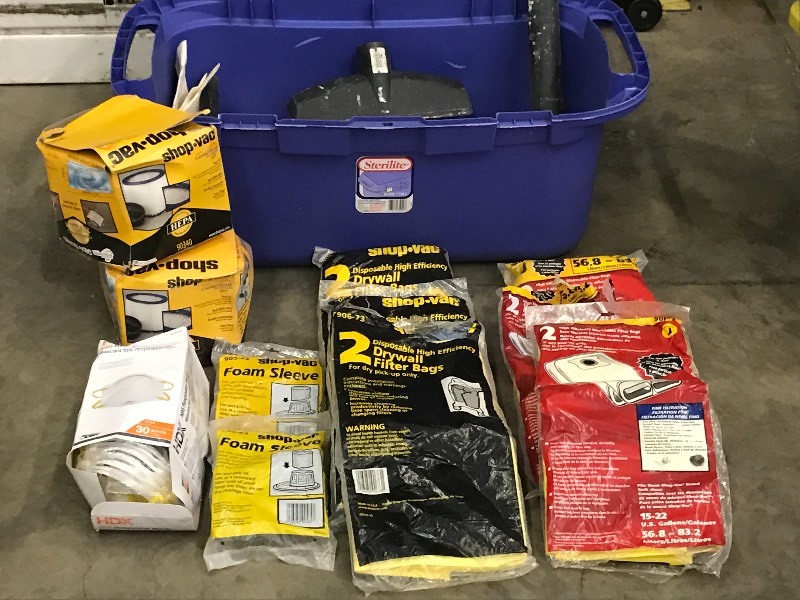 lot 12 image: Tote Of Assorted Supplies