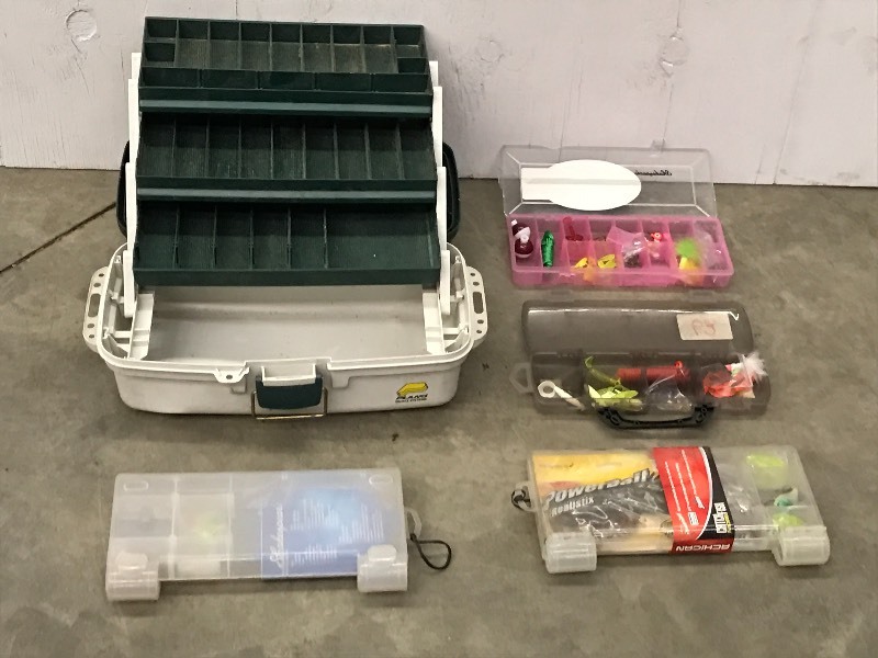 lot 62 image: (5) Tackle Boxes With Contents