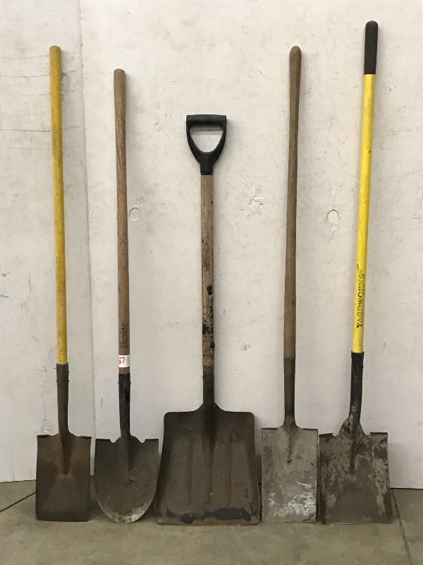 lot 67 image: (5) Assorted Shovels