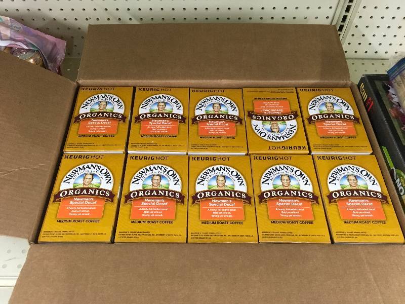 lot 225 image: Newmans Own Organic Decaf Coffee