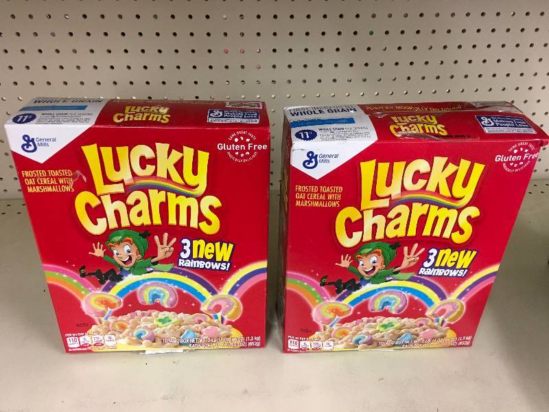 lot 229 image: Two Boxes Of Lucky Charms