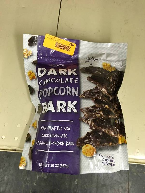 lot 236 image: Dark Chocolate Popcorn Bark
