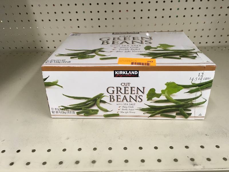lot 242 image: Kirkland Signature Green Beans