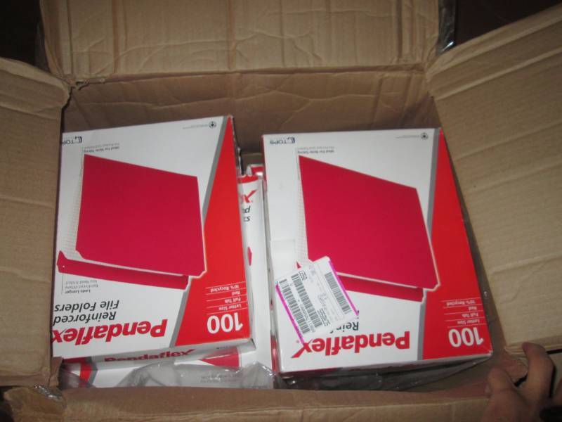 lot of 6 boxes of file folder...