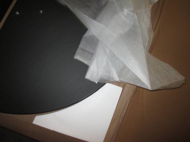 lot of 2 items black safco table to...
