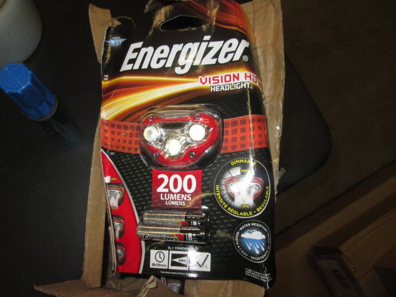 box full of energizer led headlight...