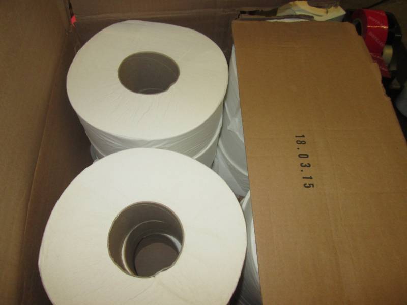 box full of cascade pro toilet pape...