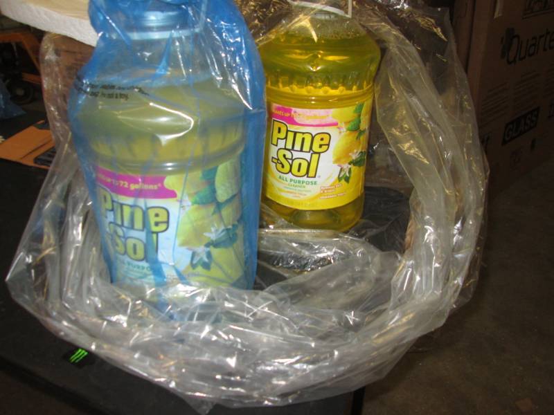 2 bottle of 1 gallon pinesol...