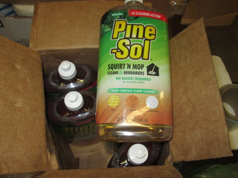 6 bottle of pinesol squirt and mop...
