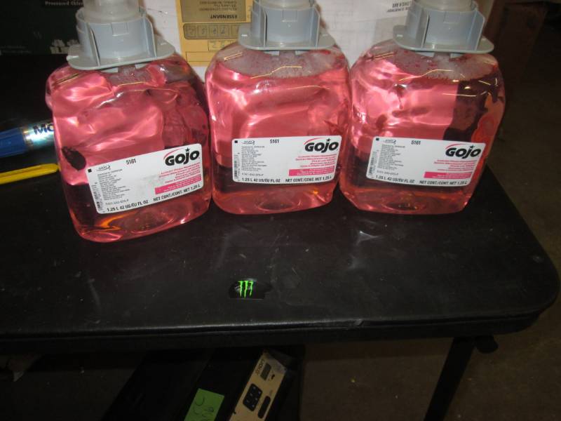 3 bottle goj hand wash refill...