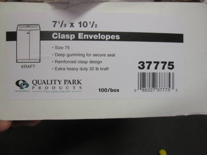 7.5x1.5 envelop 100ct...