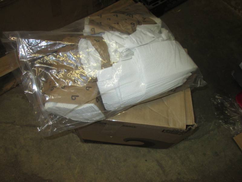 misc lot of paper towel rolls and n...