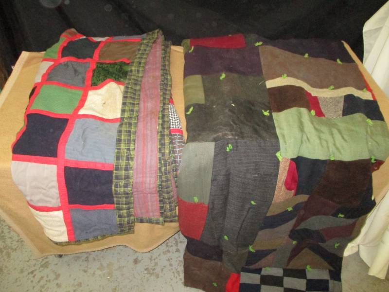 lot 10 image: Two Old Quilts
