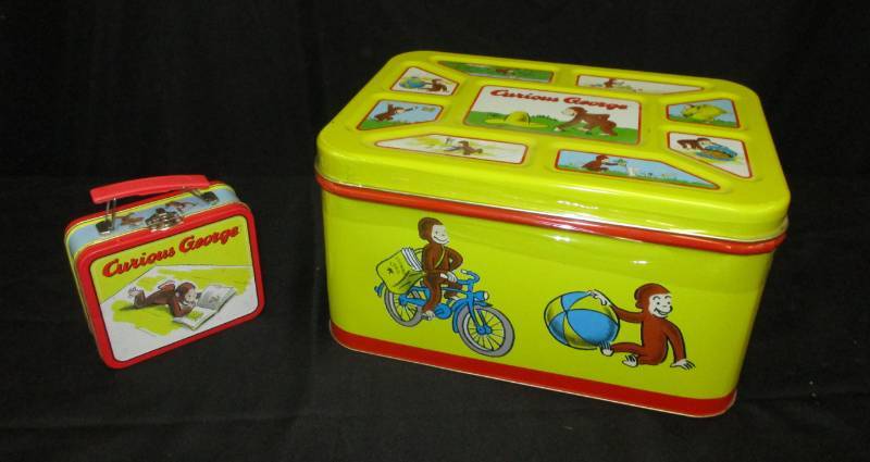 lot 93 image: Curious George Large Tin