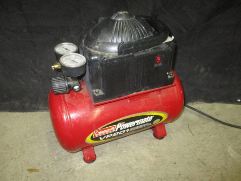 lot 114 image: Coleman Portable Air CompressorWorks good as is