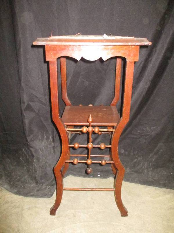 lot 124 image: 14 x 14 x 30 Antique Stand