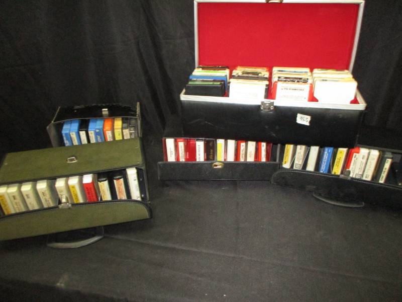 lot 137 image: Lots of 8 track tapes, country and a few others