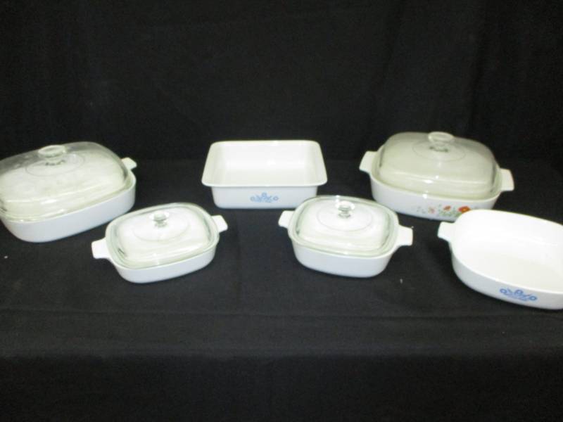 lot 170 image: Corningware and anchor hocking