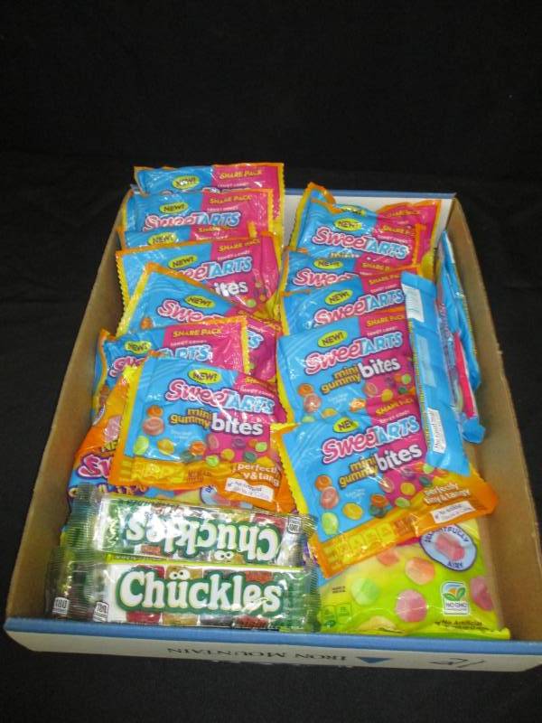 lot 249 image: 21 sweet tart gummies and various goodies