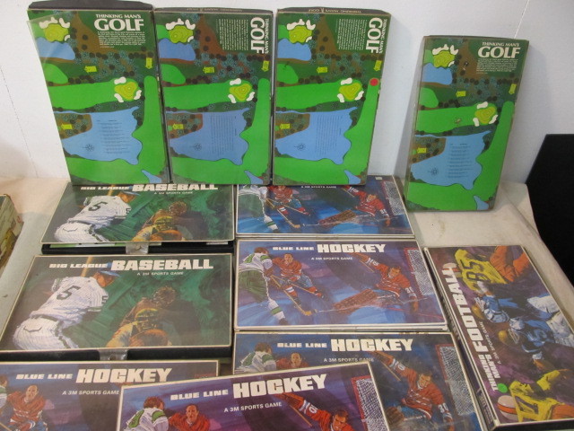 lot 58 image: Large Lot of Vintage 3M Sports Board Games