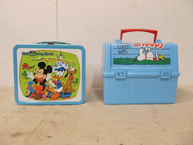 lot 110 image: 2 Vintage Lunchboxes wThermoses