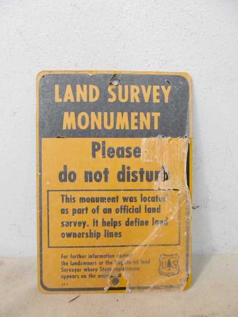 lot 114 image: NOS Vintage 1950s US Forest Service Sign