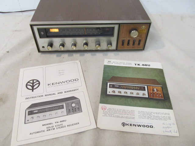 lot 134 image: Working Vintage KENWOOD TK-88U Hi-Fi Receiver
