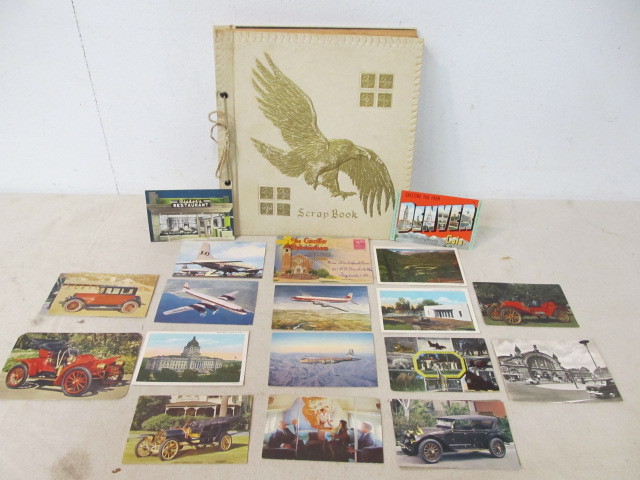 lot 163 image: Album FULL of Vintage & Antique Postcards