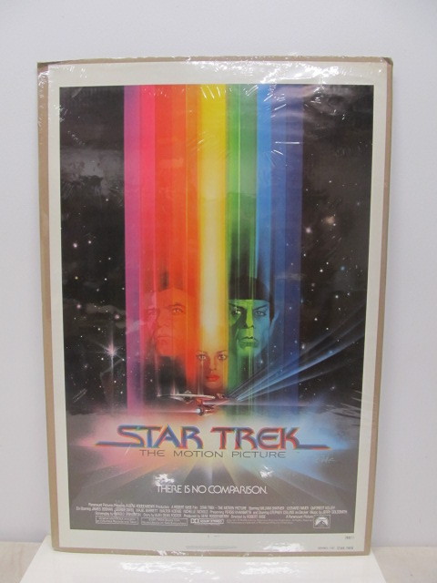 lot 147 image: Original STAR TREK Advance One Sheet Movie Poster