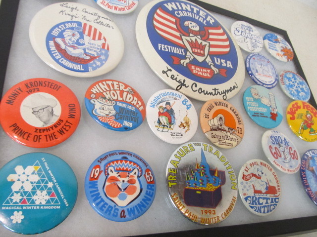 lot 156 image: Lot of Vintage St. Paul Winter Carnival Buttons