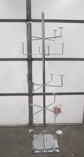 lot 207 image: Heavy Duty Chrome Store Hat Display Stand