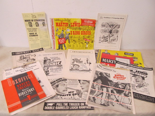 lot 103 image: Large Lot of 1950s MovieFilm Promo Campaign Booklets etc